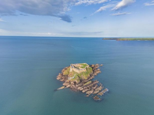 Thorne Island and Fort just off the coast of Angle, Pembrokeshire is now for sale for offers in excess of £3m with Strutt and Parker, National Country House Department