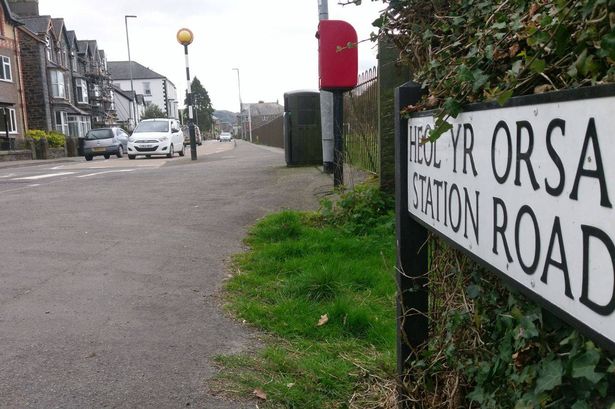 Station Road in Llanrwst where the alleged attack is said to have taken place 