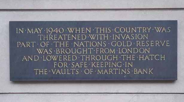 Look inside Martins Bank Building on Water Street, Liverpool. Photo by Colin Lane