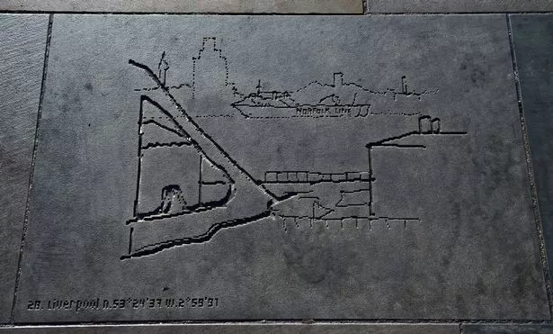 Sketches on the steps in front of Lime Street Station. Photo by Colin Lane