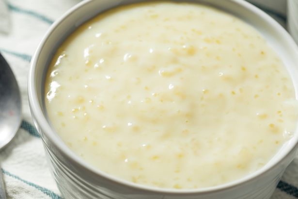 Sweet Homemade Tapioca Pudding in a Bowl