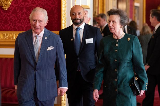 Prince Charles, as he was then, and Princess Anne attend a reception at St James's Palace on February 17, 2022 