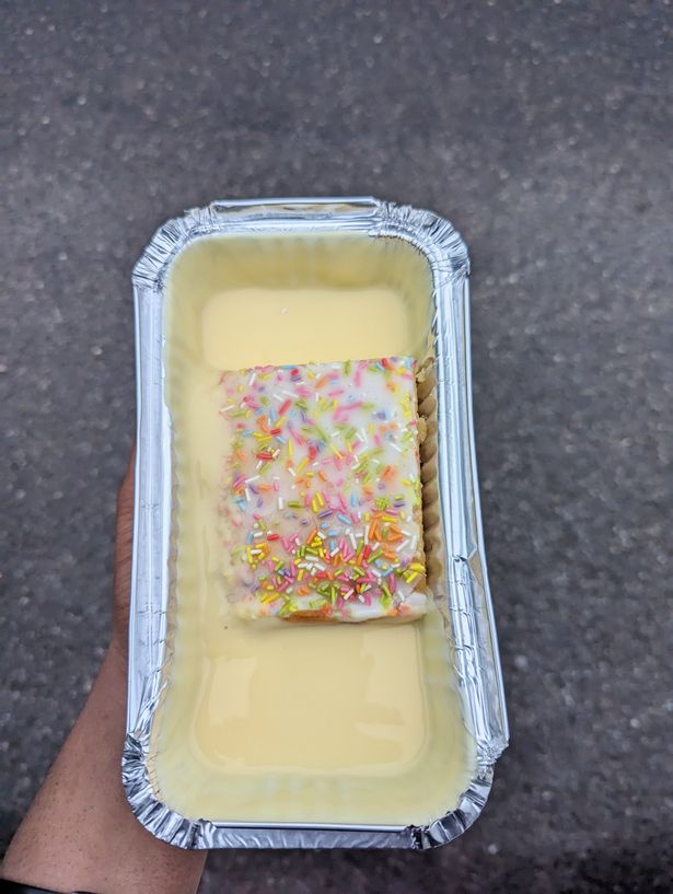 Old school custard cake