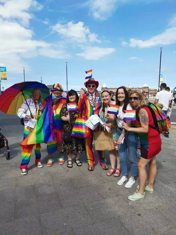 Crowds enjoying New Brighton Pride celebrations 2022