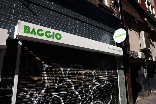 Shutters down on Cafe Baggio in Liverpool city centre
