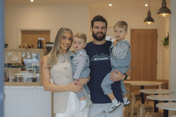 Mum Rachel and dad Nicholas with their two boys, three-year-old Lucian and  and one-year-old Lorenz