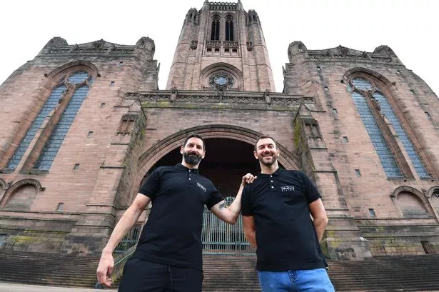 Damien Flynn and Neil Blackhurst of the Welsford Bistro at Liverpool Cathedral. (Pic Andrew Teebay)