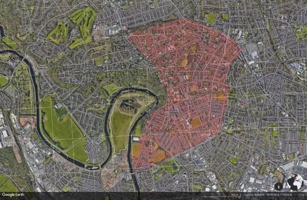 An image showing the boundaries of the proposed Town of Broughton Park.