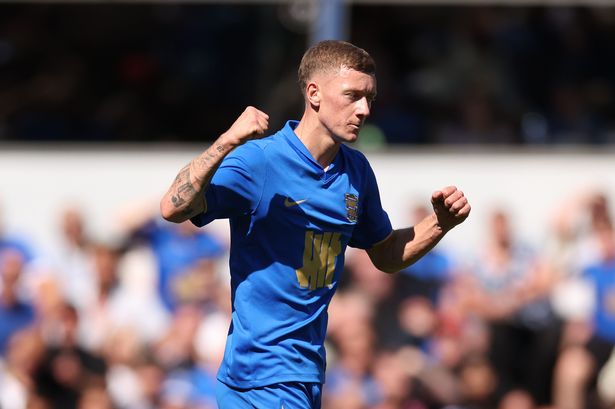 Jay Stansfield celebrates his goal for Birmingham City against Nottingham Forest