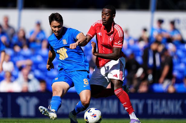 Birmingham City's Paik Seung-ho in action against Nottingham Forest