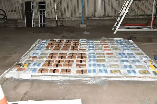 Drugs seized as part of a probe shipping heroin and cocaine from Holland to Grimsby