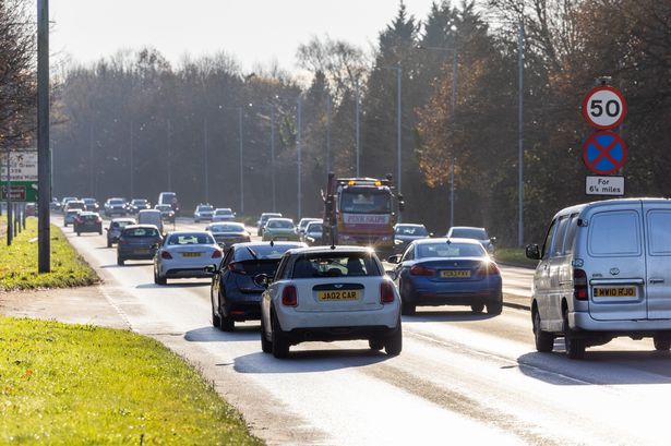 The A34 is a major route through Stockport.