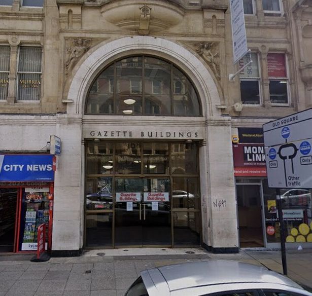 Birmingham Gazette Building in the city centre
