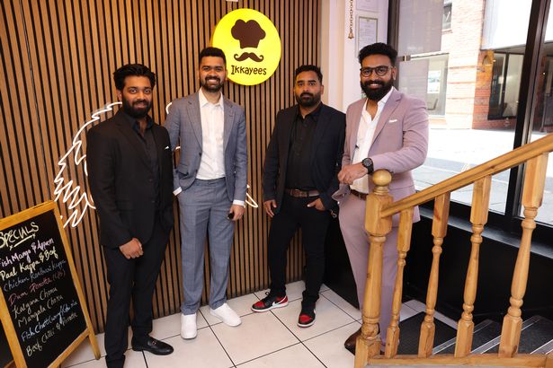 Ikkayees owners Arafath, Shafrin, Shibili with restaurant manager Shamsudheen Kalliyil