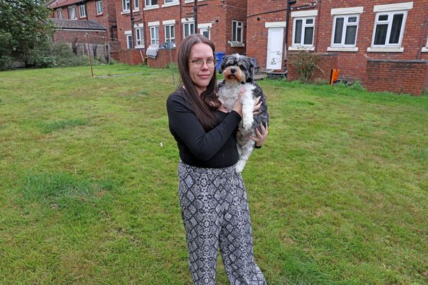 The garden is shared by several properties (Image: Jason Roberts / Manchester Evening News)