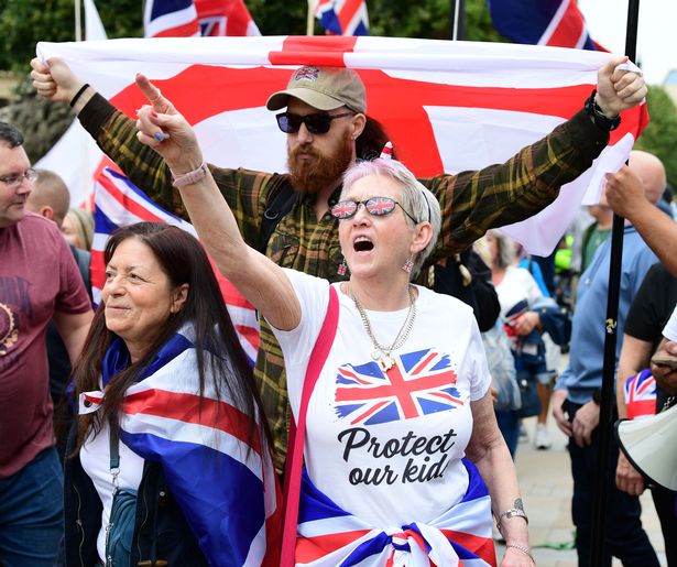 UKIP supporters pictured in Liverpool