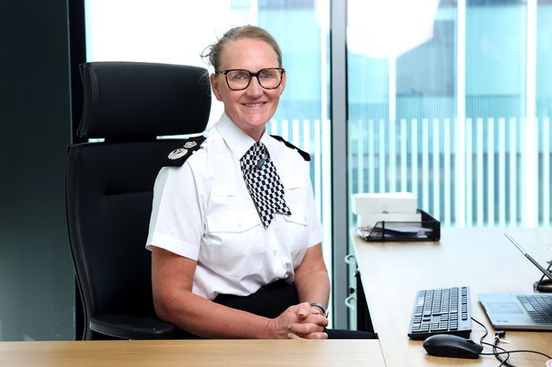 Outgoing chief constable of Merseyside Police Serena Kennedy pictured at her office in Merseyside Police HQ