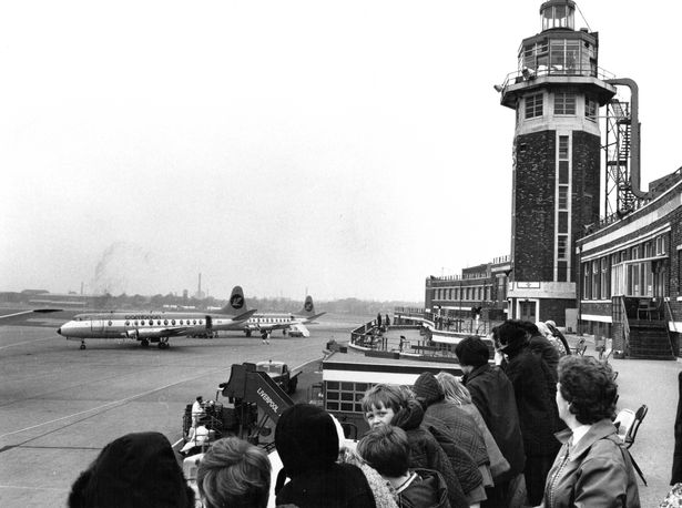 The viewing balcony of the old airport terminal  