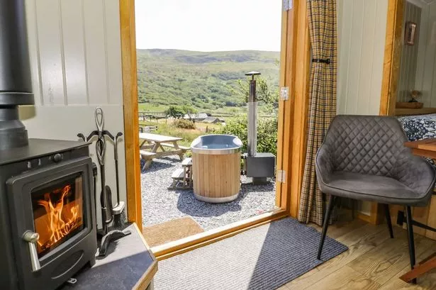 The hut is perfect for a romantic autumn getaway 