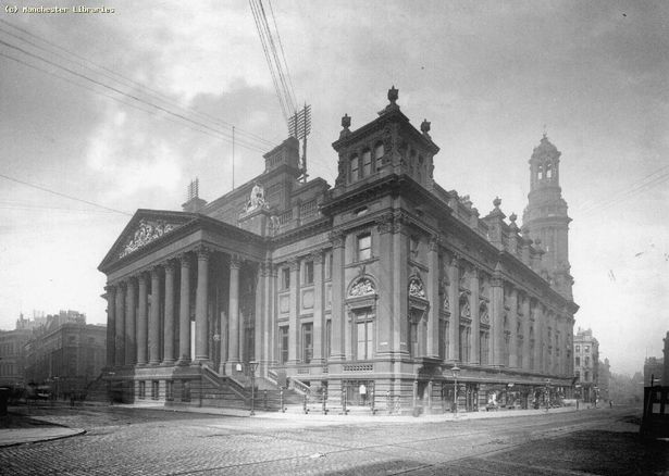 Royal Exchange, third building - first stage, Market Street, Manchester, 1905