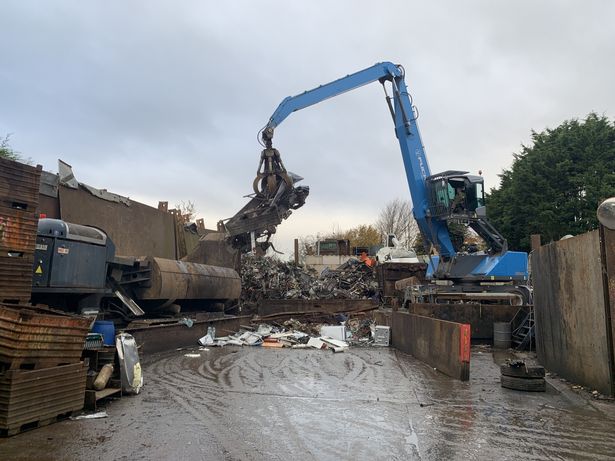 A van used for flytipping was seized and crushed