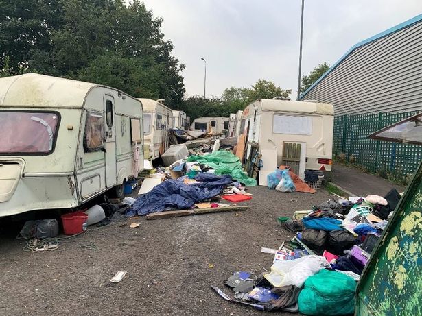 Illegally dumped waste on George Jones Road