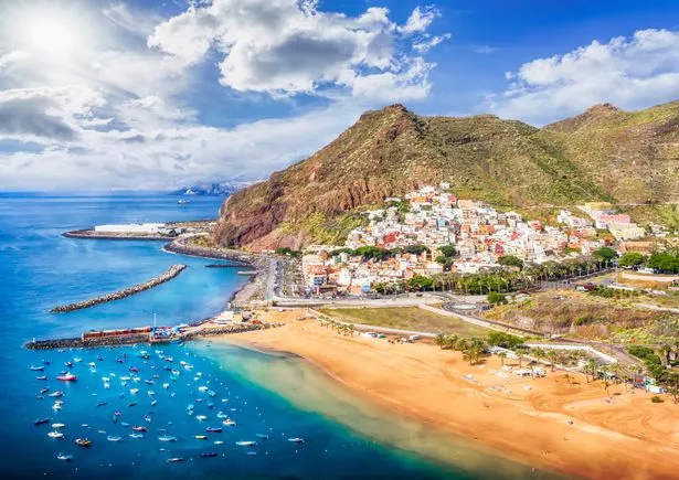 Stock image of a beach in Tenerife