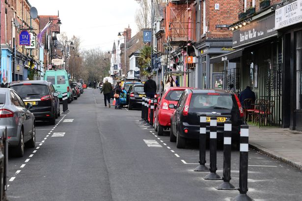 General view of Lark Lane in Aigburth, Liverpool