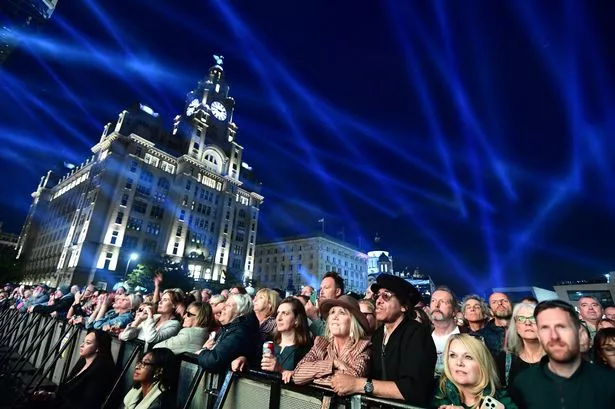 The crowd watching Holly Johnson, performing at Liverpool Celebrates in 2024
