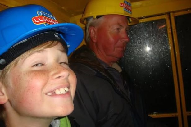 Luke Hodgson and his grandad John Ridley