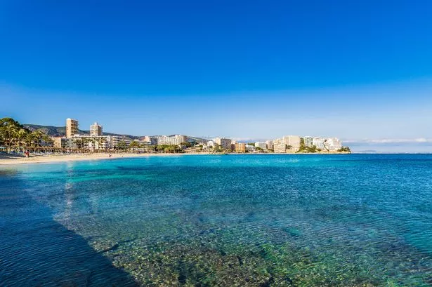 Magaluf beach, Majorca, Spain