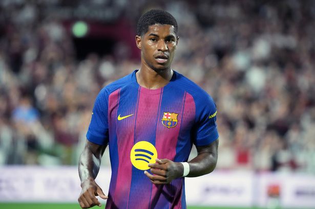 Marcus Rashford during a Barcelona game