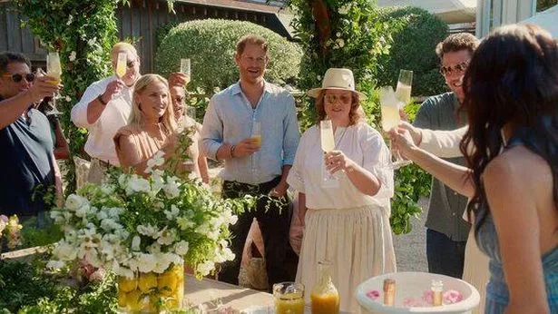 Meghan Markle with friends