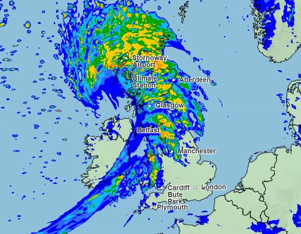 Met Office rain map