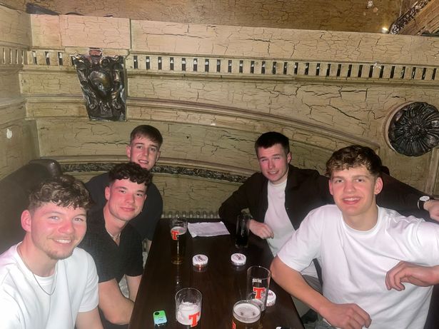 Mitchell was out with a group of pals on a sub-crawl