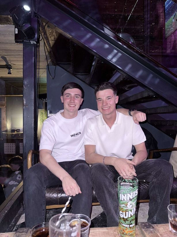 Mitchell (right) risked his own life to save the man