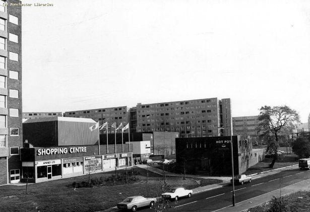 Moss Side shopping centre next to the Hot Pot pub