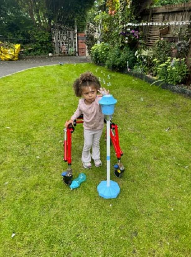 Mylah Algaradi is three-years-old and suffers from a rare disorder called Arginase deficiency that means she is losing the ability to walk and talk