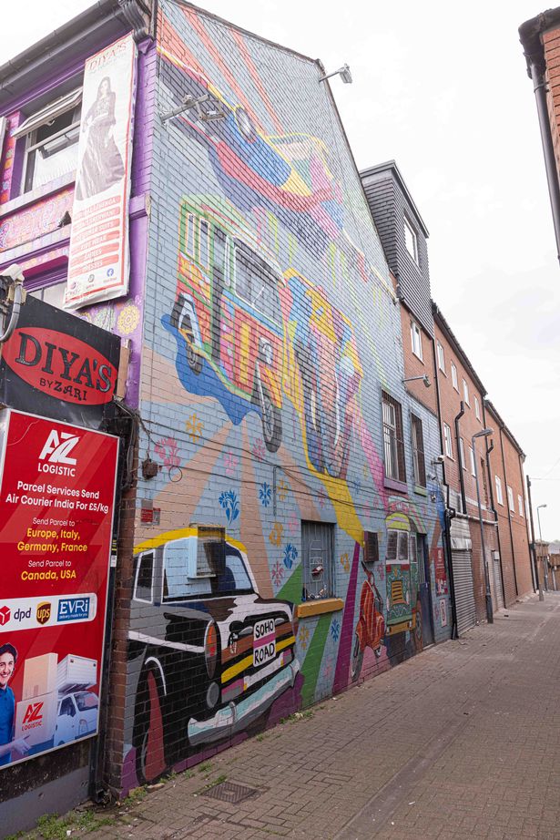 Several pieces of artwork have been created in Soho Road to improve the area and celebrate its culture 