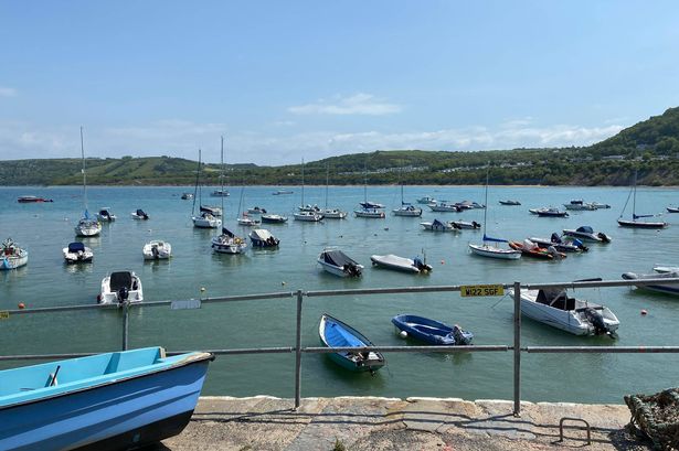 New Quay harbour.