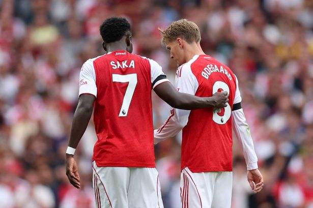 Bukayo Saka and Martin Odegaard could both miss Arsenal vs Liverpool through injury