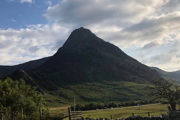 The distinctive profile of Tryfan mountain