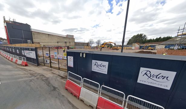 Work begins on the building site at Luckwell Road in March 2021