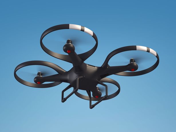 Drone flying
