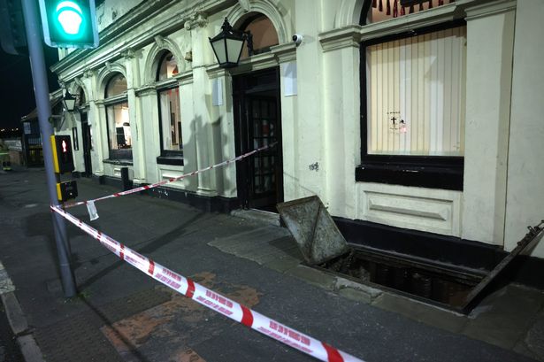 A cordon was put in place outside the hotel