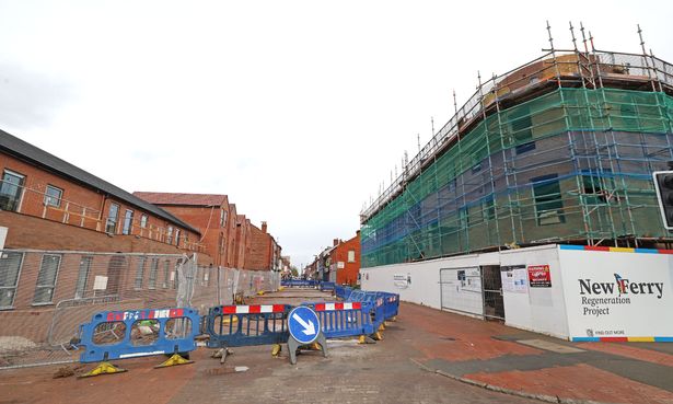 The new flats being built earlier this year