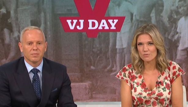 Robert Rinder and Charlotte Hawkins hosting GMB on VJ Day