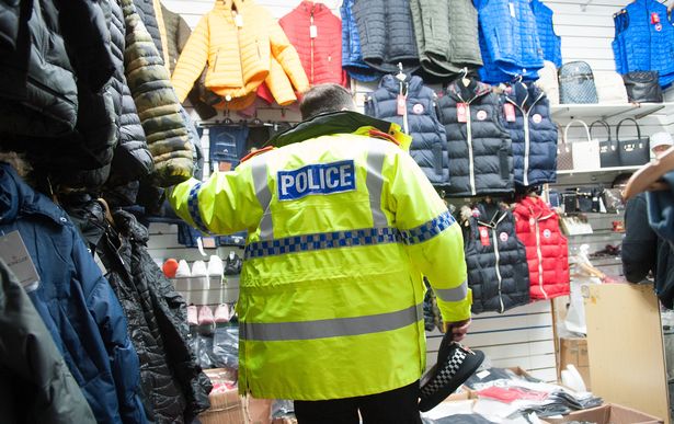 Police vowed to tackle the sale of counterfeit goods in Manchester