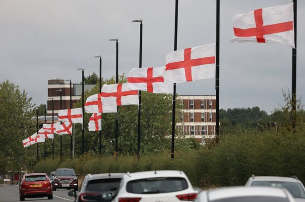 St George's flags appearing on Birmingham streets