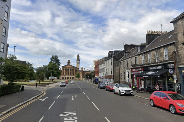 Gauze Street in Paisley where the incident happened
